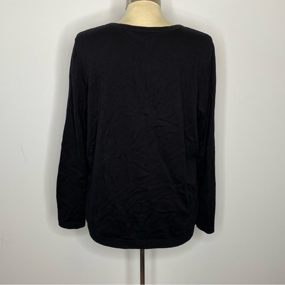 Talbots Charming Cardigan Champagne Bottles Sweater - Picture 4 of 9